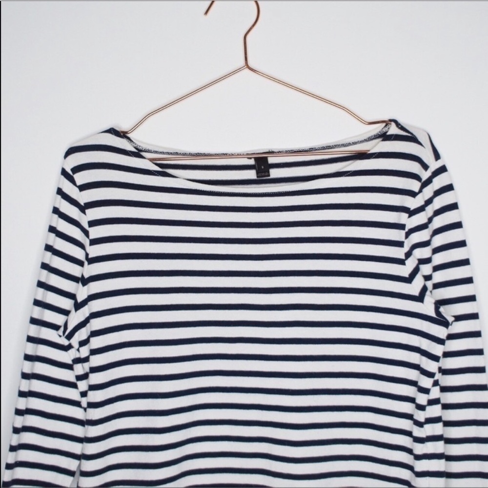 J Crew Striped Boatneck Shirt - Picture 4 of 8